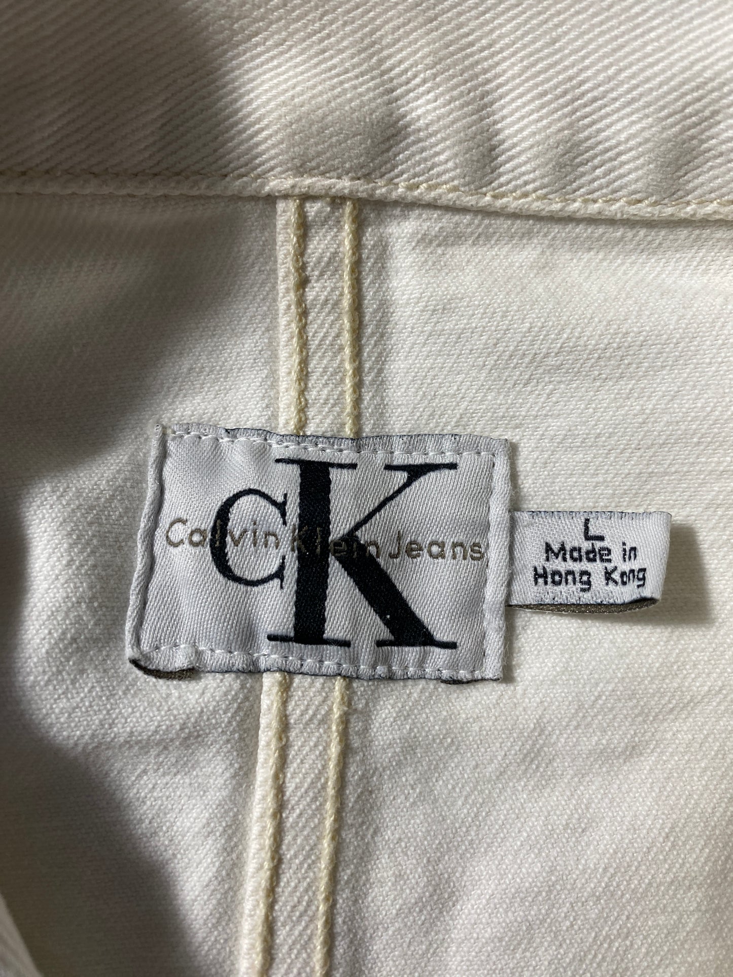 .Vintage CALVIN KLEIN JEANS Size L Denim Jacket/ F9409J