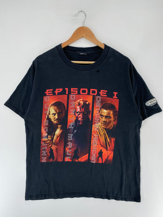90's STAR WARS EPISODE 1 Size Approx. XL Vintage T-Shirt / F1841T