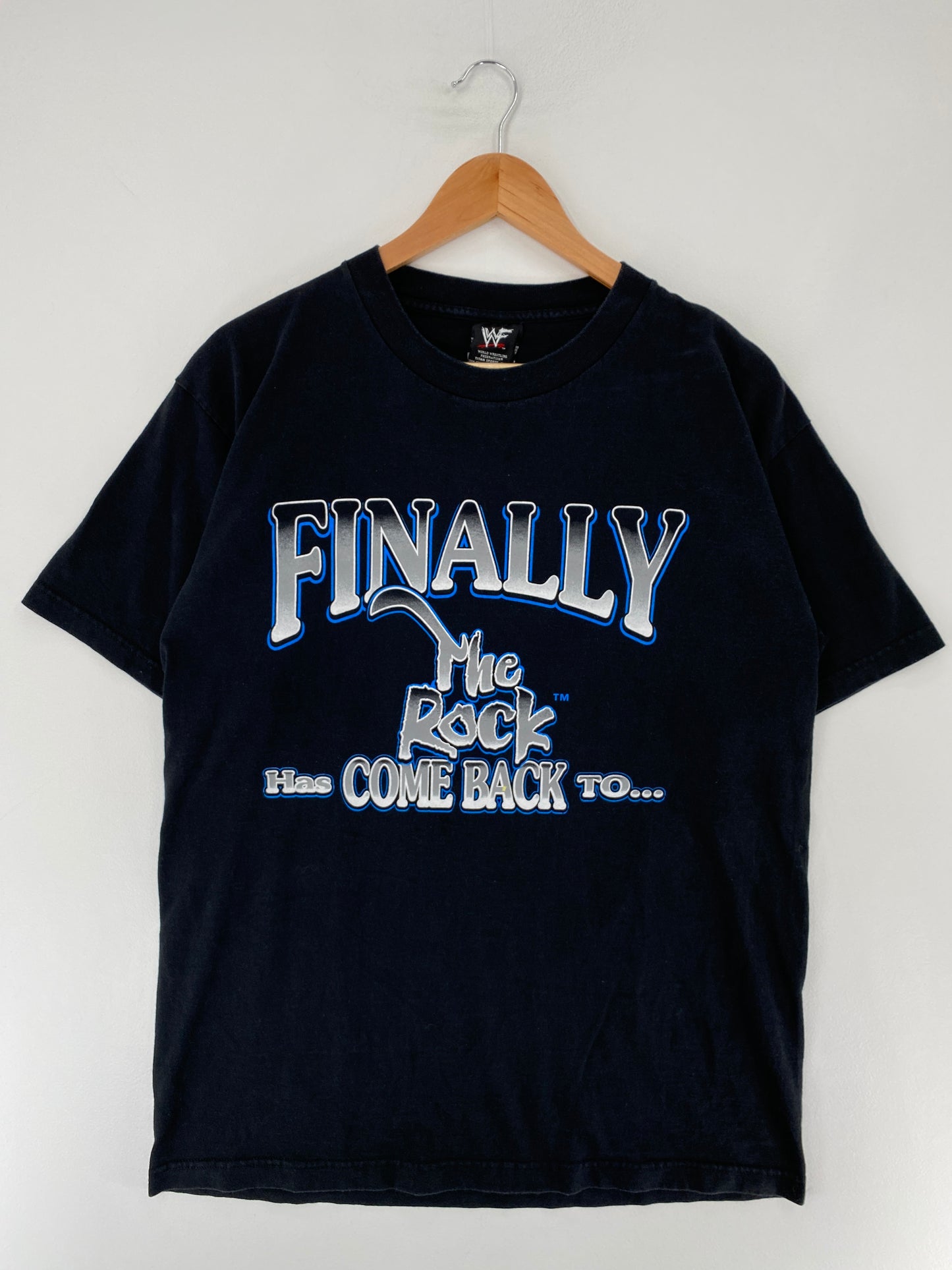 90's THE ROCK WWF Made in USA Size L Vintage T-Shirt / F1842T