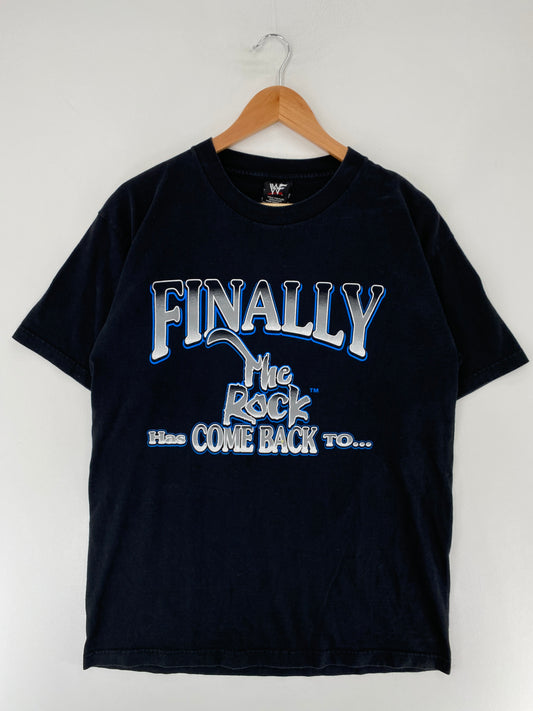 90's THE ROCK WWF Made in USA Size L Vintage T-Shirt / F1842T