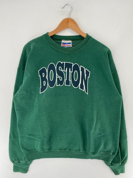 90’s BOSTON Size Approx.XL Vintage College Sweat-Shirt / F1846S