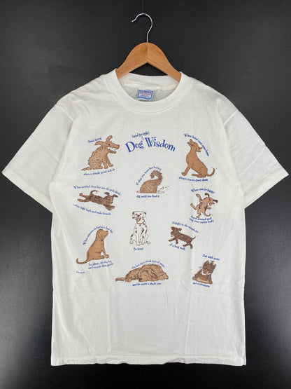 90’s DOGS WISDOM Made in USA Size M Vintage T-Shirts / F1857T