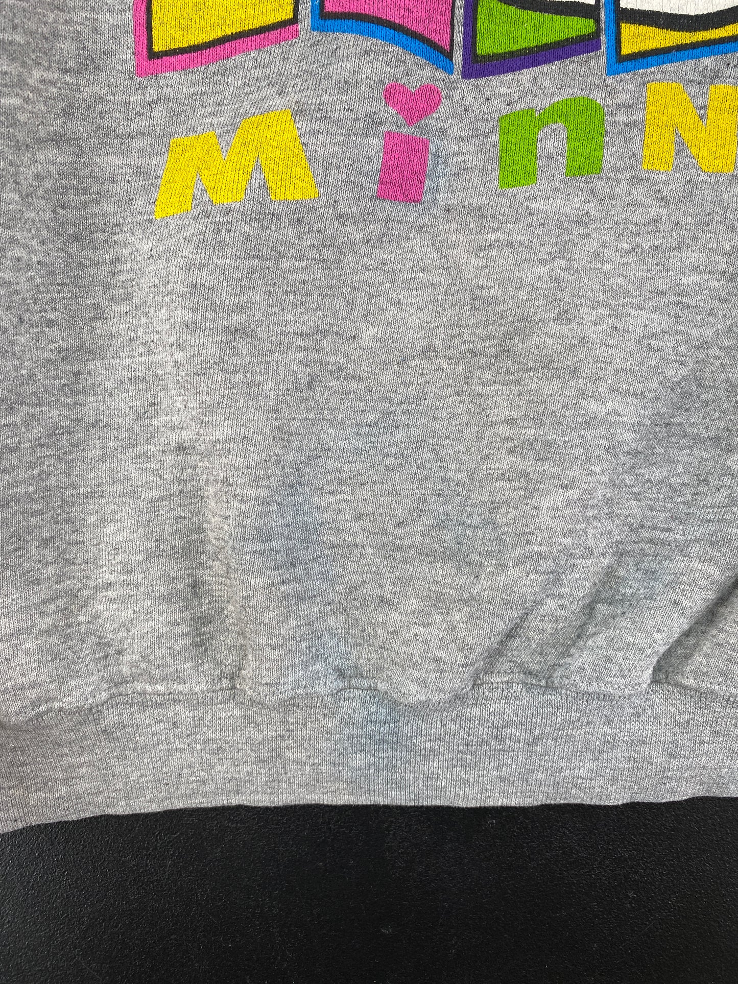 90’s DISNEY MINNIE Size No Tag (Approx.L) Vintage Sweat-Shirt / G4971S