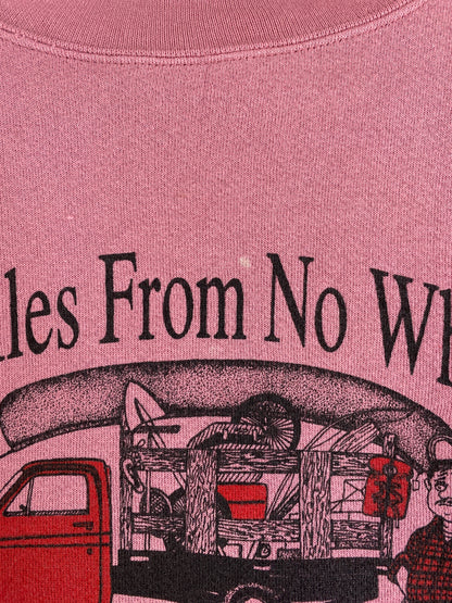 90's 50 MILES FROM NO WHERE Size L Vintage Sweat-Shirt / G7011S