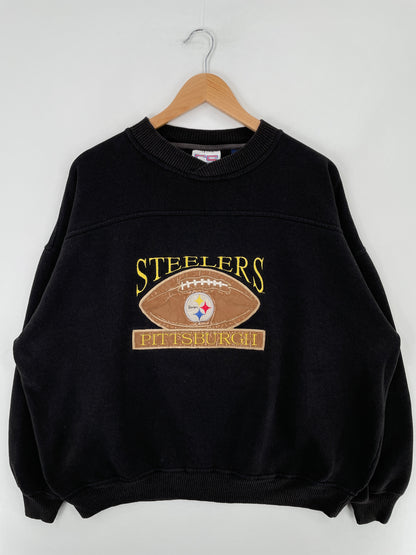 Vintage PITTSBURGH STEELERS Size XL Vintage NFL Sweat-shirt / F2043S