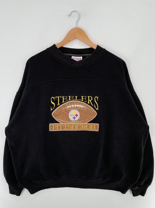 Vintage PITTSBURGH STEELERS Size XL Vintage NFL Sweat-shirt / F2043S