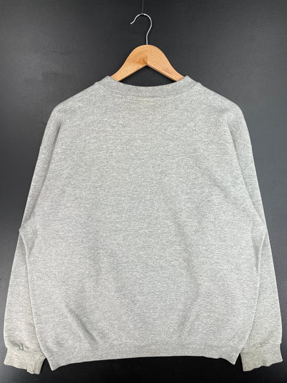 90's NIKE x ILLINOIS FOOTBALL Made in USA Size L Vintage College Sweat shirt / F7801S