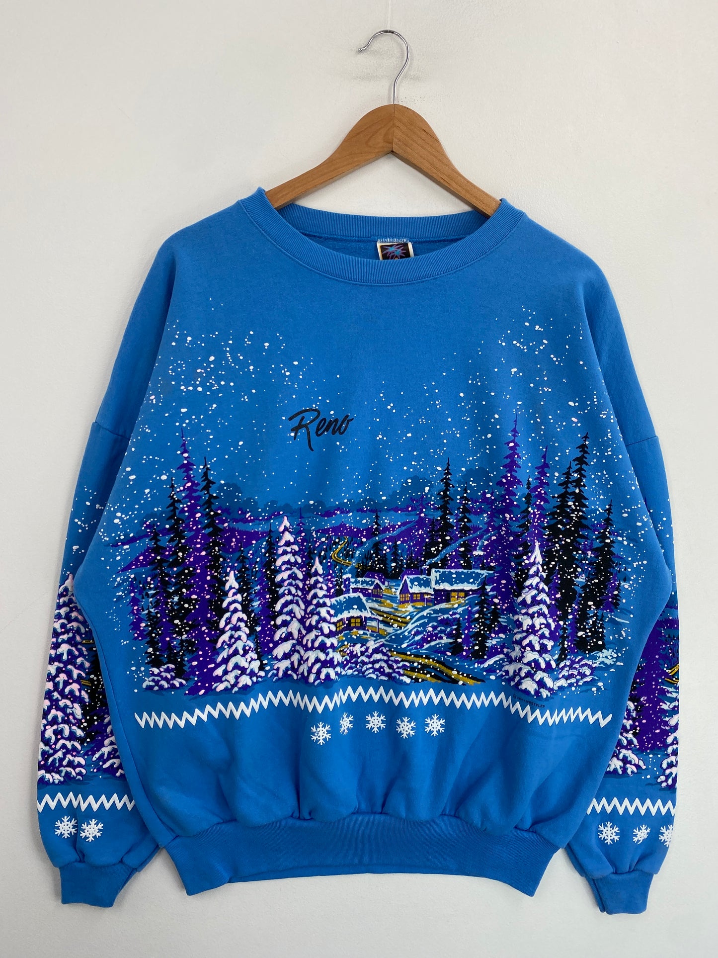 1991 RENO LIFESTYLES Made in USA Size Approx.XL Vintage Sweat-Shirt / G6882S