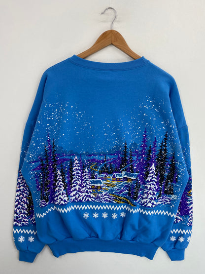 1991 RENO LIFESTYLES Made in USA Size Approx.XL Vintage Sweat-Shirt / G6882S