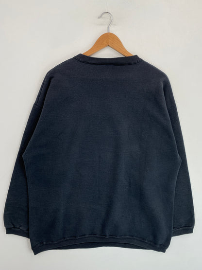 90’s WOLF Size No Tag (Approx.L) Animal Sweat-Shirt / G6892S