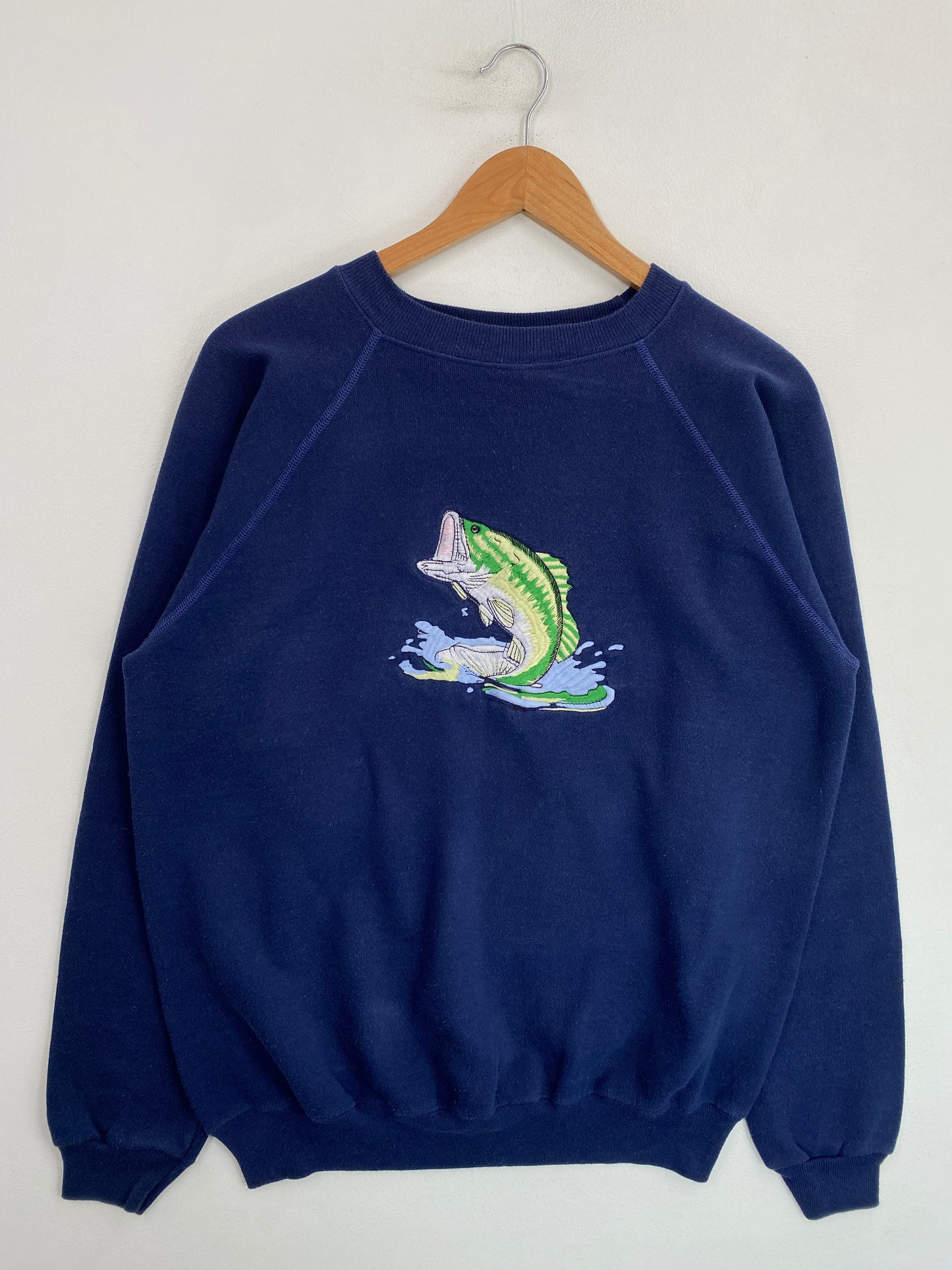 80’s Black Bass Size L Sweat-Shirt / G6893S