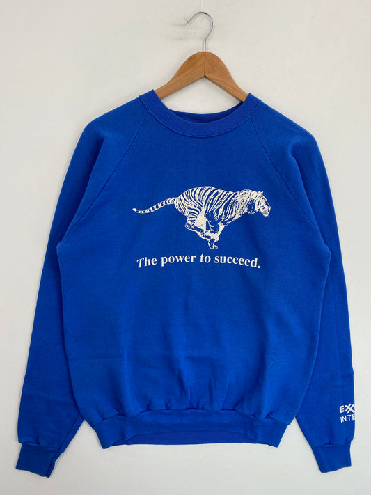 90's TIGAR "THE POWER TO SUCCEED" Made in USA Size XL Vintage Sweat Shirt / G6923S
