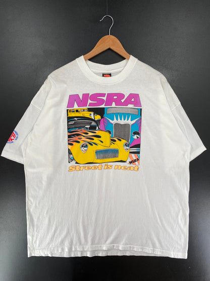 90's NATIONAL STREET ROD ASSOCIATION Made in USA Size XXL Vintage Racing T-shirt / G7021T
