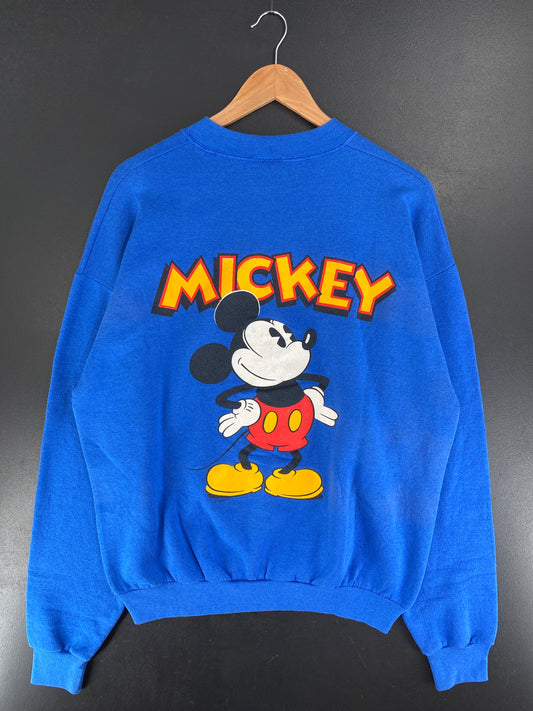 80’s DISNEY MICKEY Made in USA Size XL Vintage Sweat-shirt / F9175S