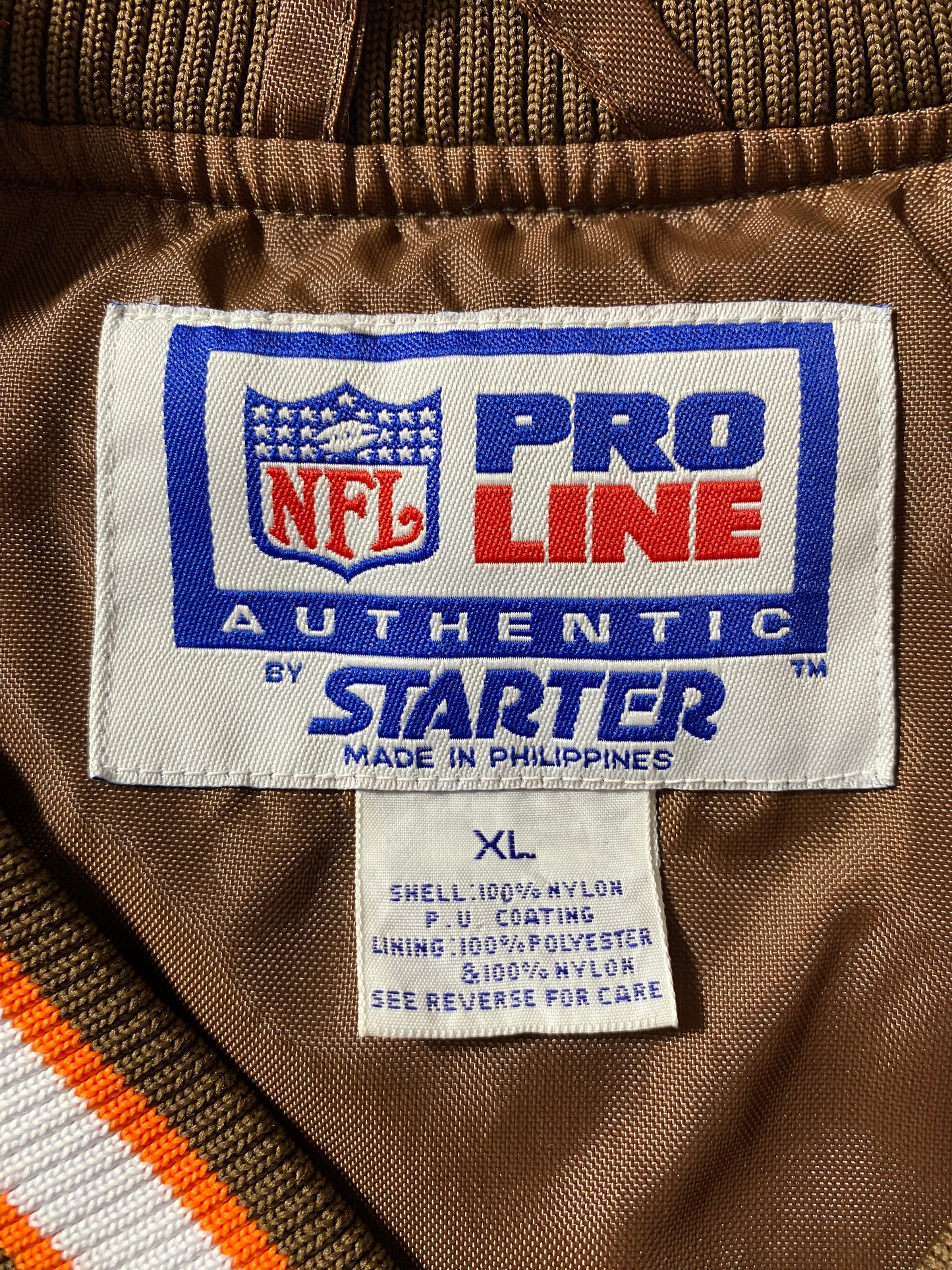 90’s STARTER x CLEAVELAND BROWNS Size XL NFL Nylon Jacket / F9826J