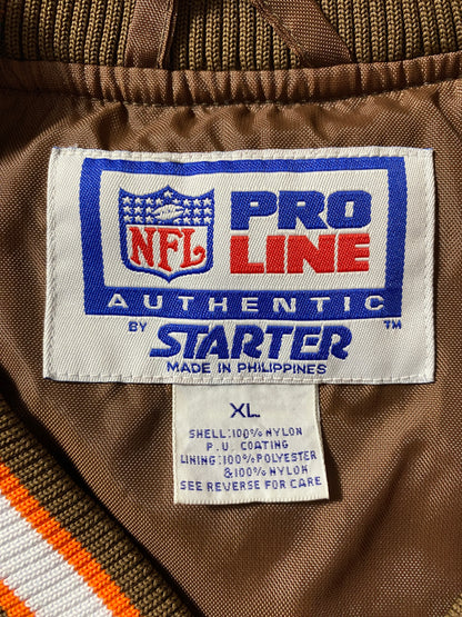90’s STARTER x CLEAVELAND BROWNS Size XL NFL Nylon Jacket / F9826J