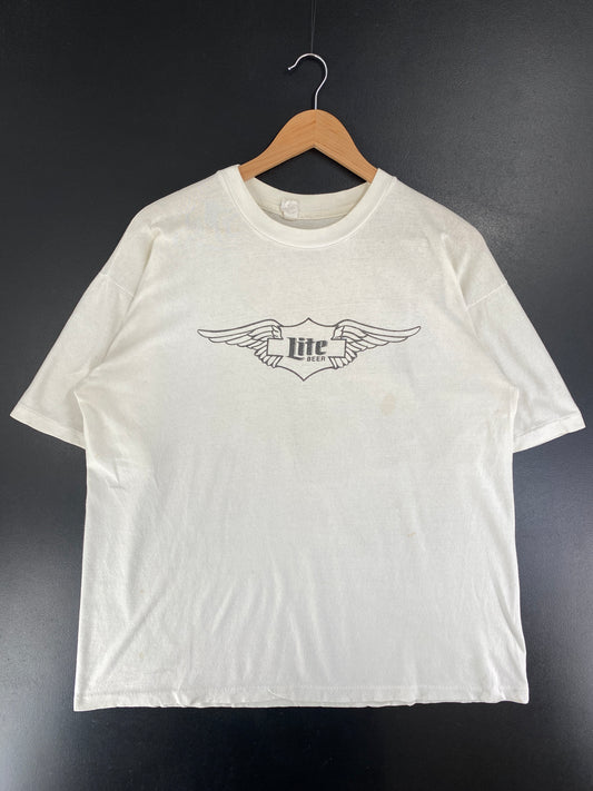 Vintage MILLER LITE Size Approx.L T-Shirt / G3511T