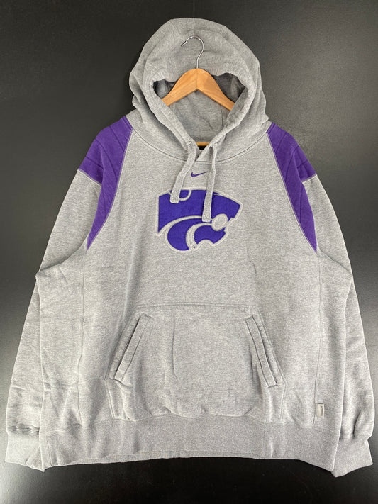 Vintage NIKE x KANSAS STATE Size XXXL Vintage College Hoodie Sweat-Shirt / G5551S