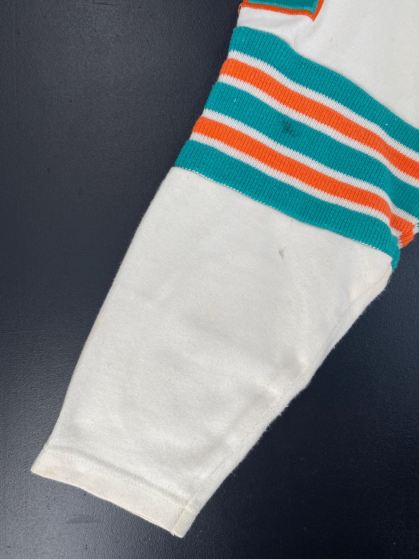 90's MIAMI DOLPHINS Made in USA Size L NFL Cotton Game-Shirt / F9863S