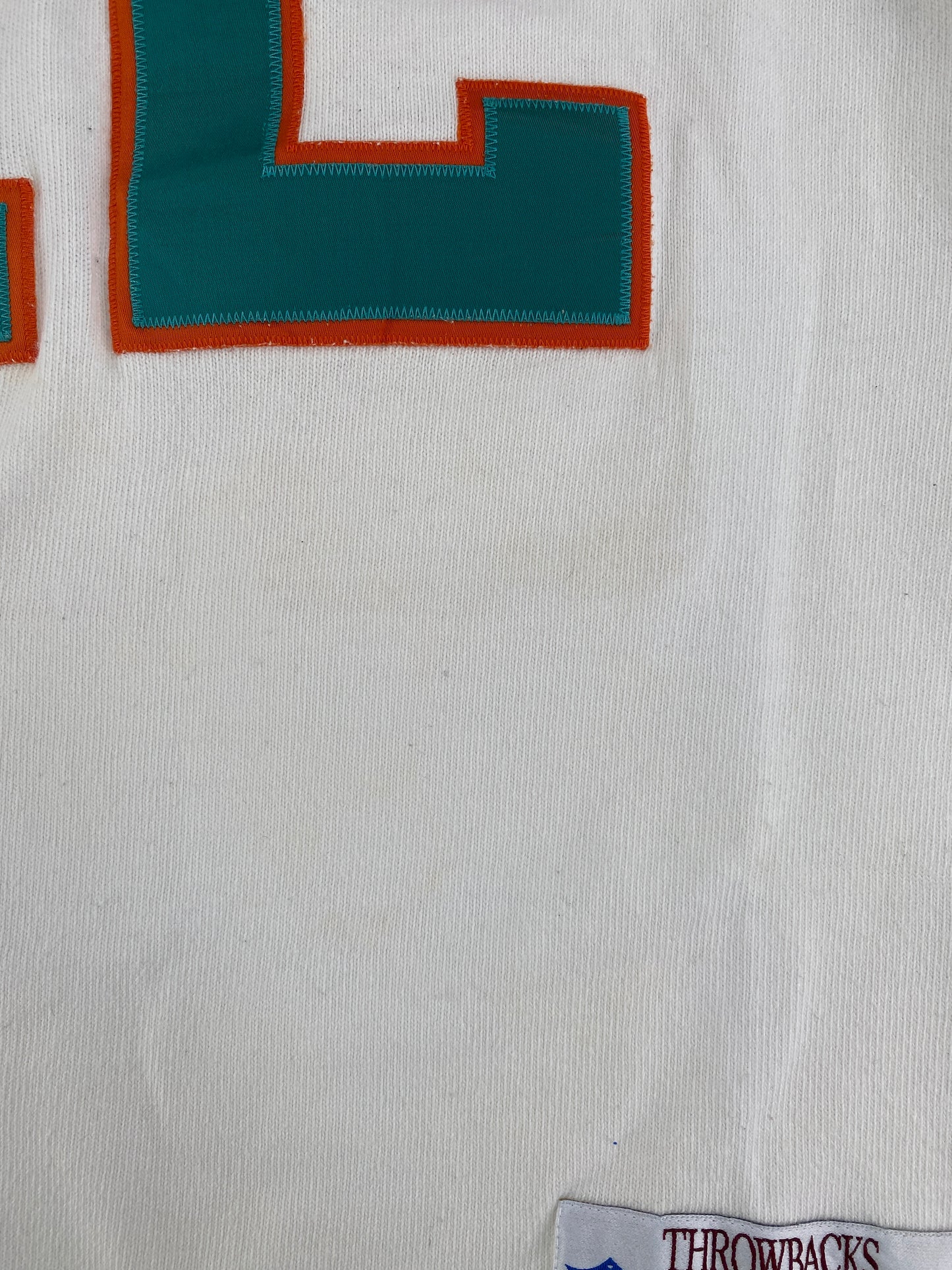 90's MIAMI DOLPHINS Made in USA Size L NFL Cotton Game-Shirt / F9863S