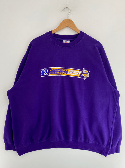 Vintage MINNESOTA VIKINGS Size XL NFL Sweat-Shirt / G3522S