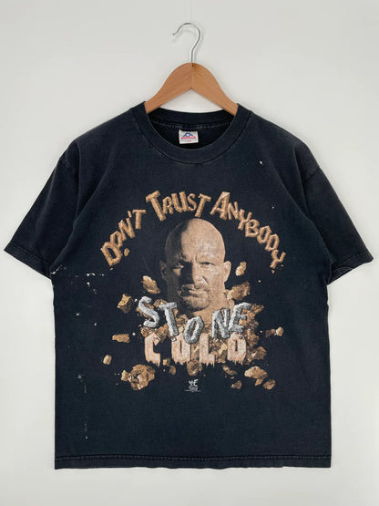 1998 STONE COLD Size L Vintage WWF T-shirt / E8261T