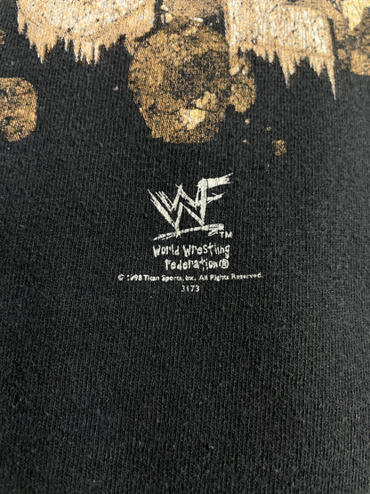 1998 STONE COLD Size L Vintage WWF T-shirt / E8261T