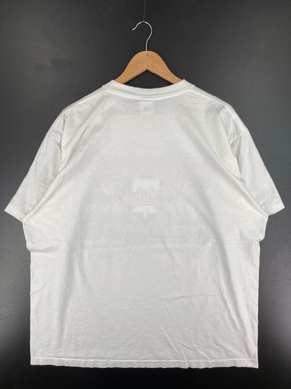 1993 PHILADELPHIA PHILLIES Made in USA Size XXL Vintage MLB T- Shirt / F1542T