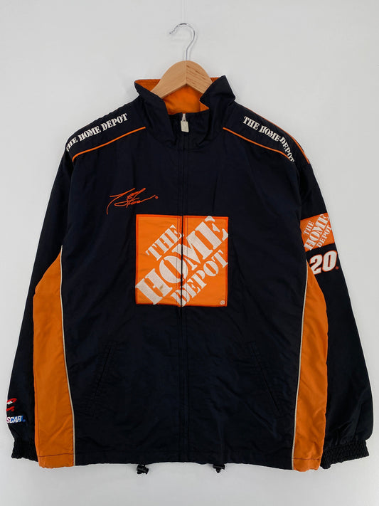 Vintage NASCAR TONY STEWART x HOME DEPOT Size M Vintage Racing Nylon Jacket / F5809N