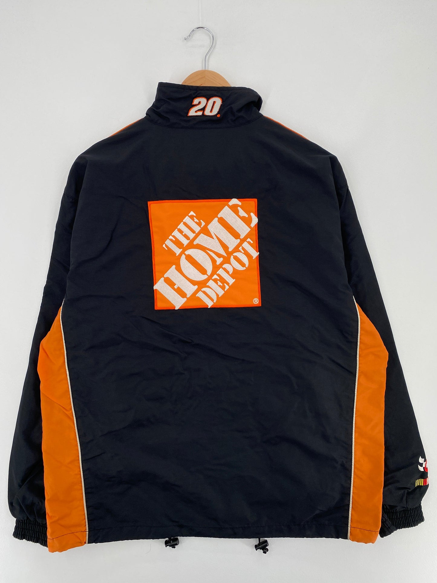 Vintage NASCAR TONY STEWART x HOME DEPOT Size M Vintage Racing Nylon Jacket / F5809N