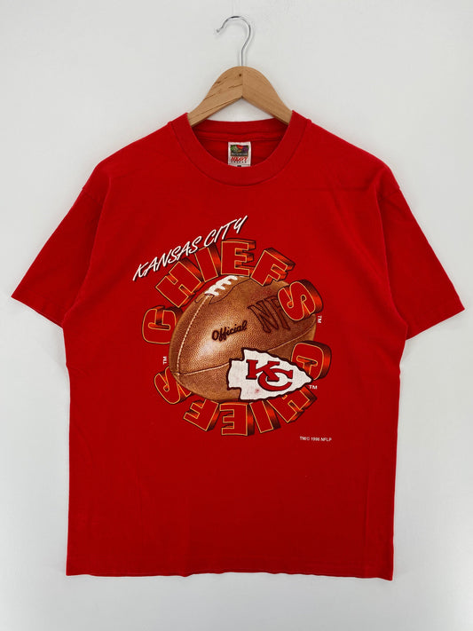 1996 KANSAS CITY CHIEFS Size L Vintage NFL T-Shirt / F4699S