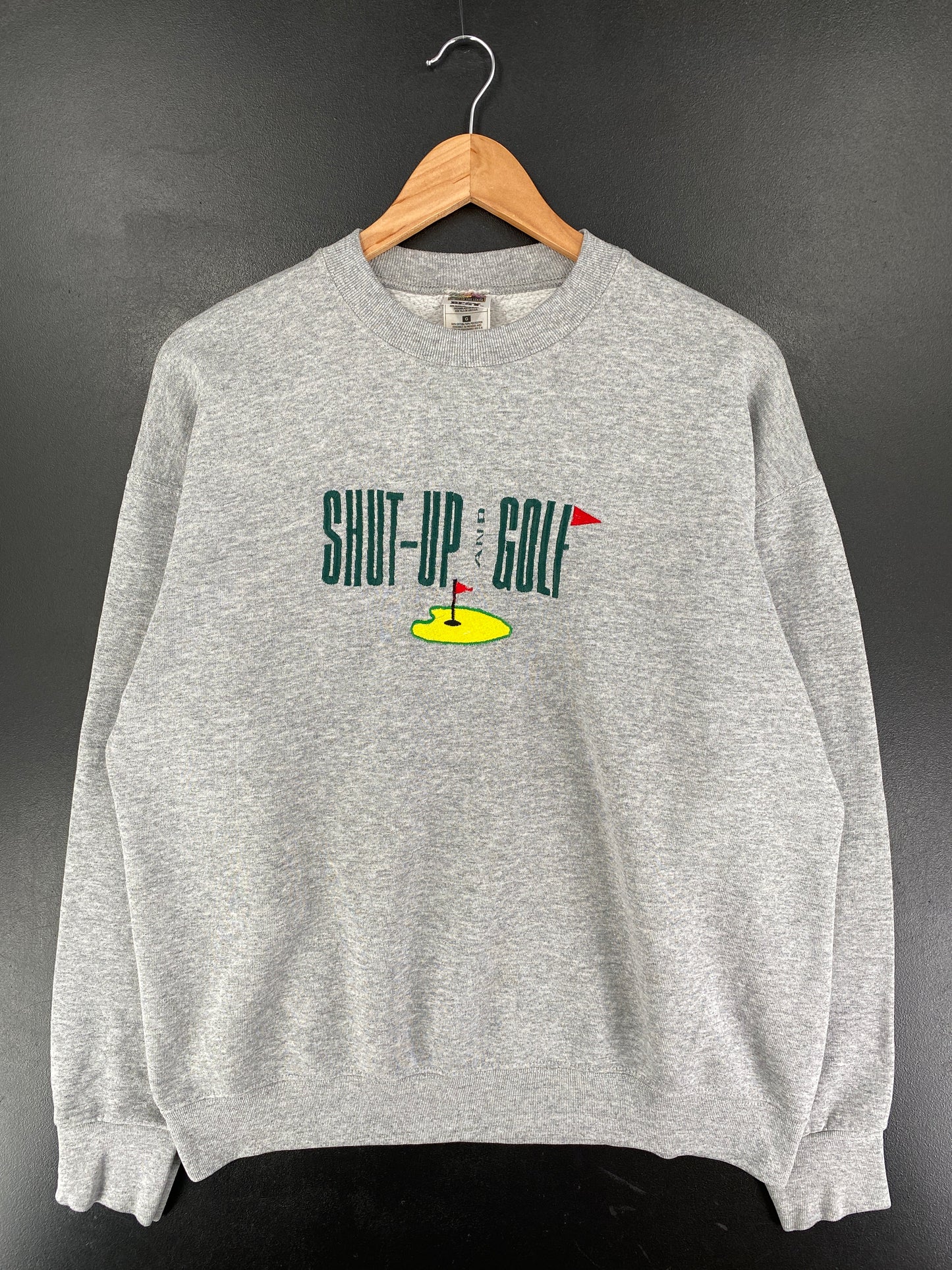90's SHUT-UP AND GOLF Size L Vintage Sweat-Shirt / F2922S