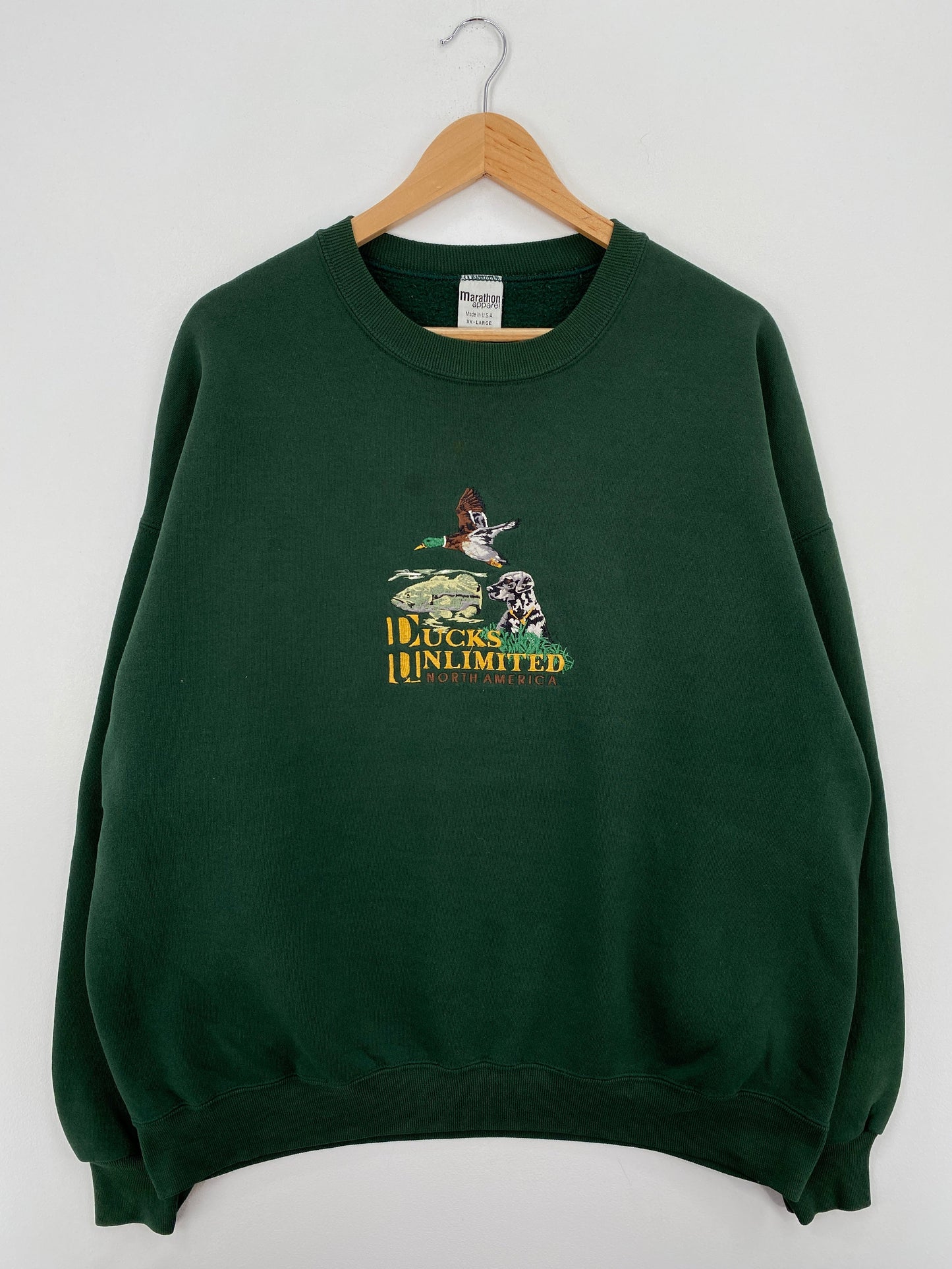 90's DUCKS UNLIMITED Made in USA Size XXL Vintage Sweat-Shirts / F3015S