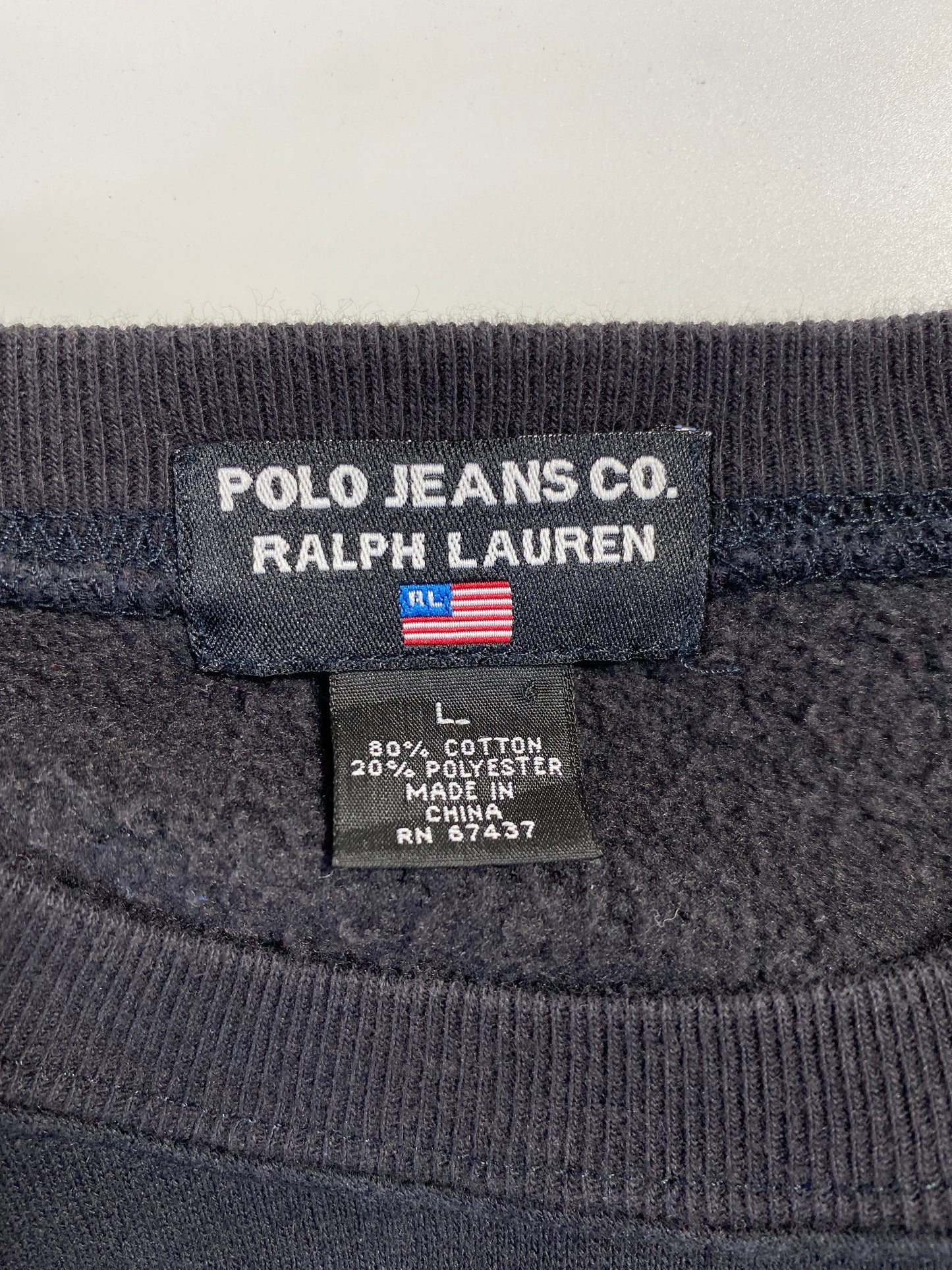 Vintage POLO JEANS RALPH LAUREN Size L Sweat-Shirt / F8449S