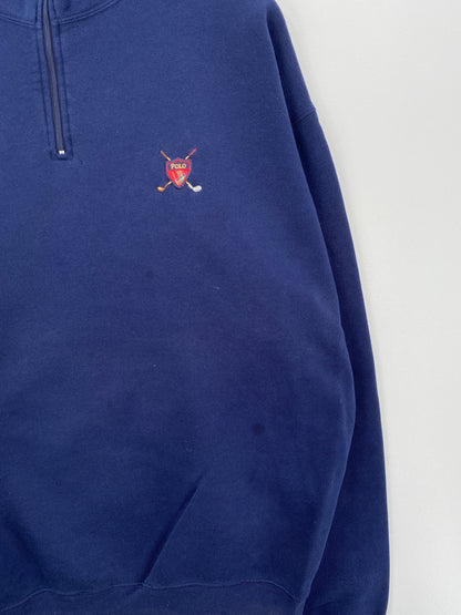 90's POLO GOLF RALPH LAUREN Size XL Vintage Half Zip Sweat-Shirt  / F3013S