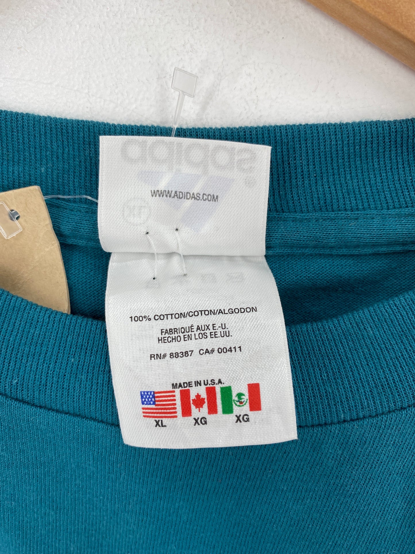 90's DEADSTOCK ADIDAS Size XL Vintage T-Shirts / G3192T