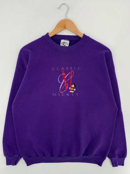 90's DISNEY MICKEY Made in USA Size L Vintage Sweat-shirt / G5714S