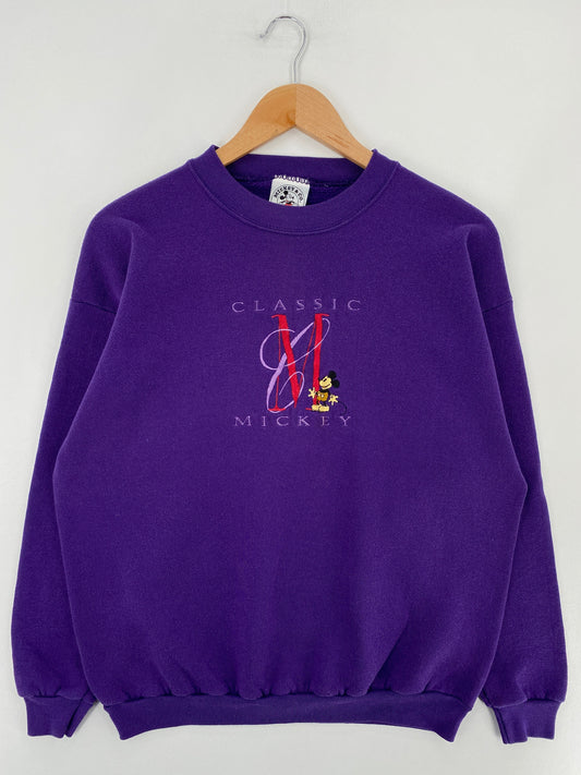 90's DISNEY MICKEY Made in USA Size L Vintage Sweat-shirt / G5714S