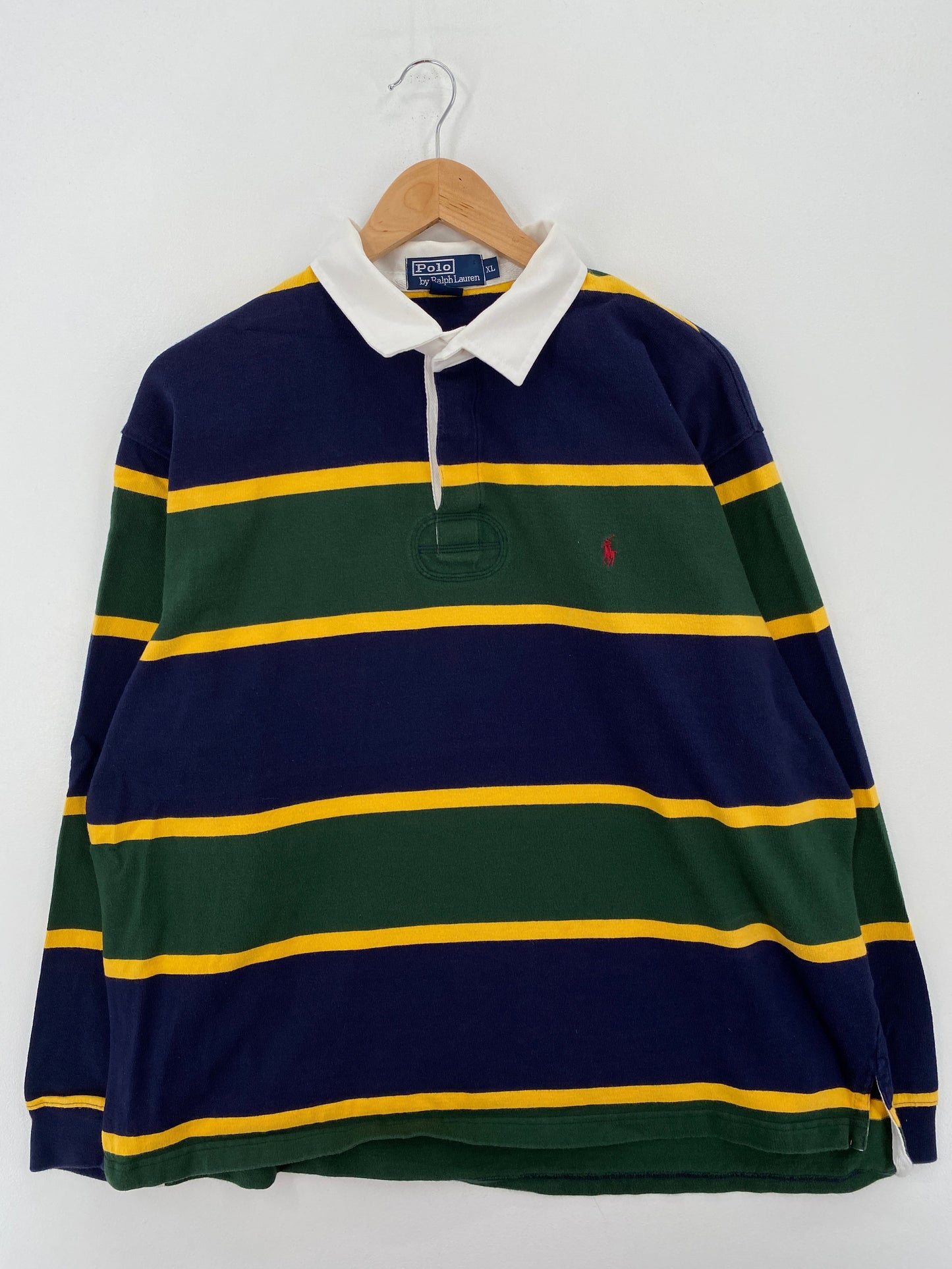 90's Polo Ralph Lauren Size XL Vintage Rugby-Shirt / E8302B