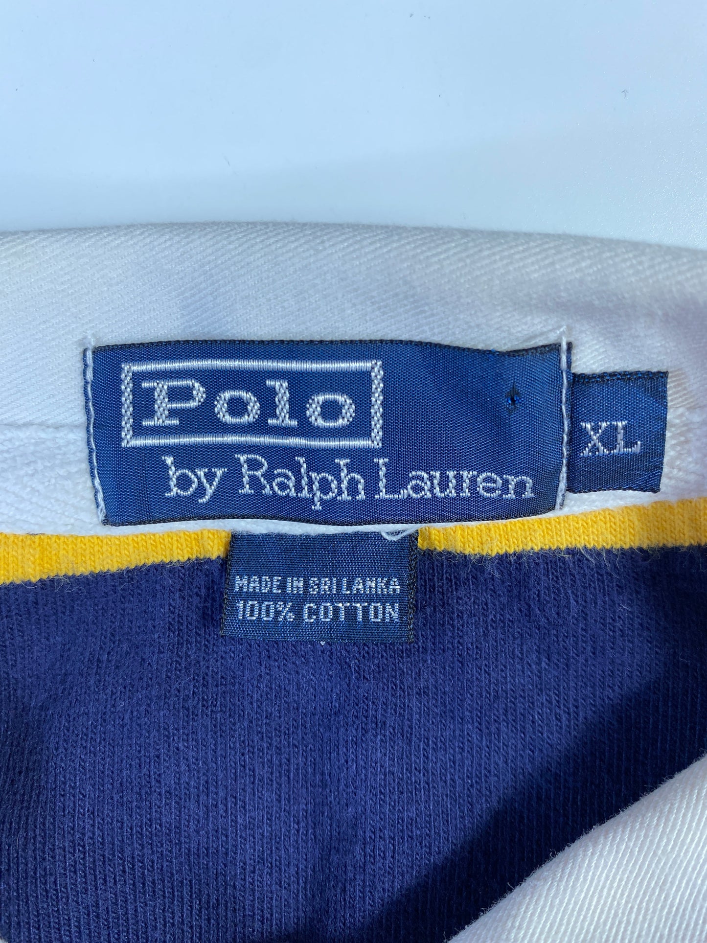 90's Polo Ralph Lauren Size XL Vintage Rugby-Shirt / E8302B