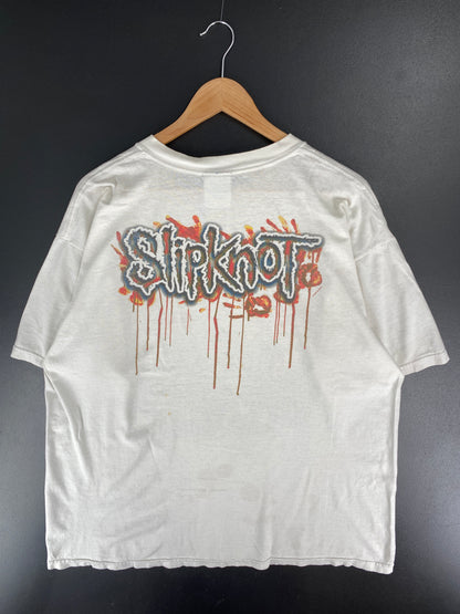 00’ SLIPKNOT Size XL Vintage Music T-shirt / E6981T