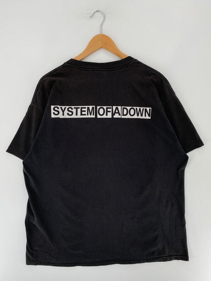 90's SYSTEM OF A DOWN Size XL Vintage Music T-shirt / E6984T