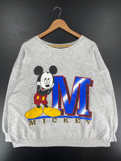 90's DISNEY MICKEY MOUSE Made in USA Size XXL Vintage Sweat-shirt / E7334S