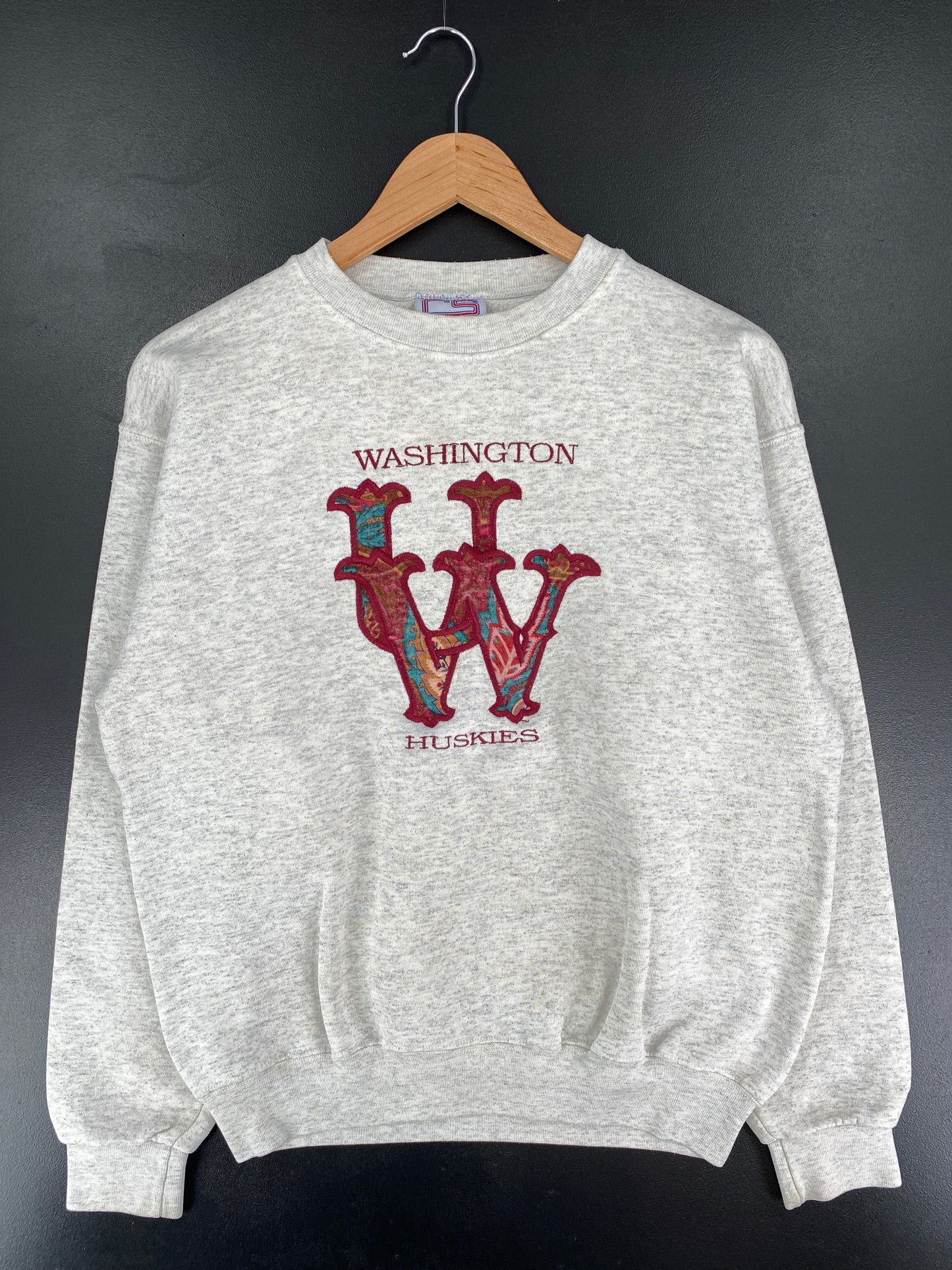90's WASHINTON HUSKIES Made in USA Size M Vintage College Sweat-shirt / G6398S