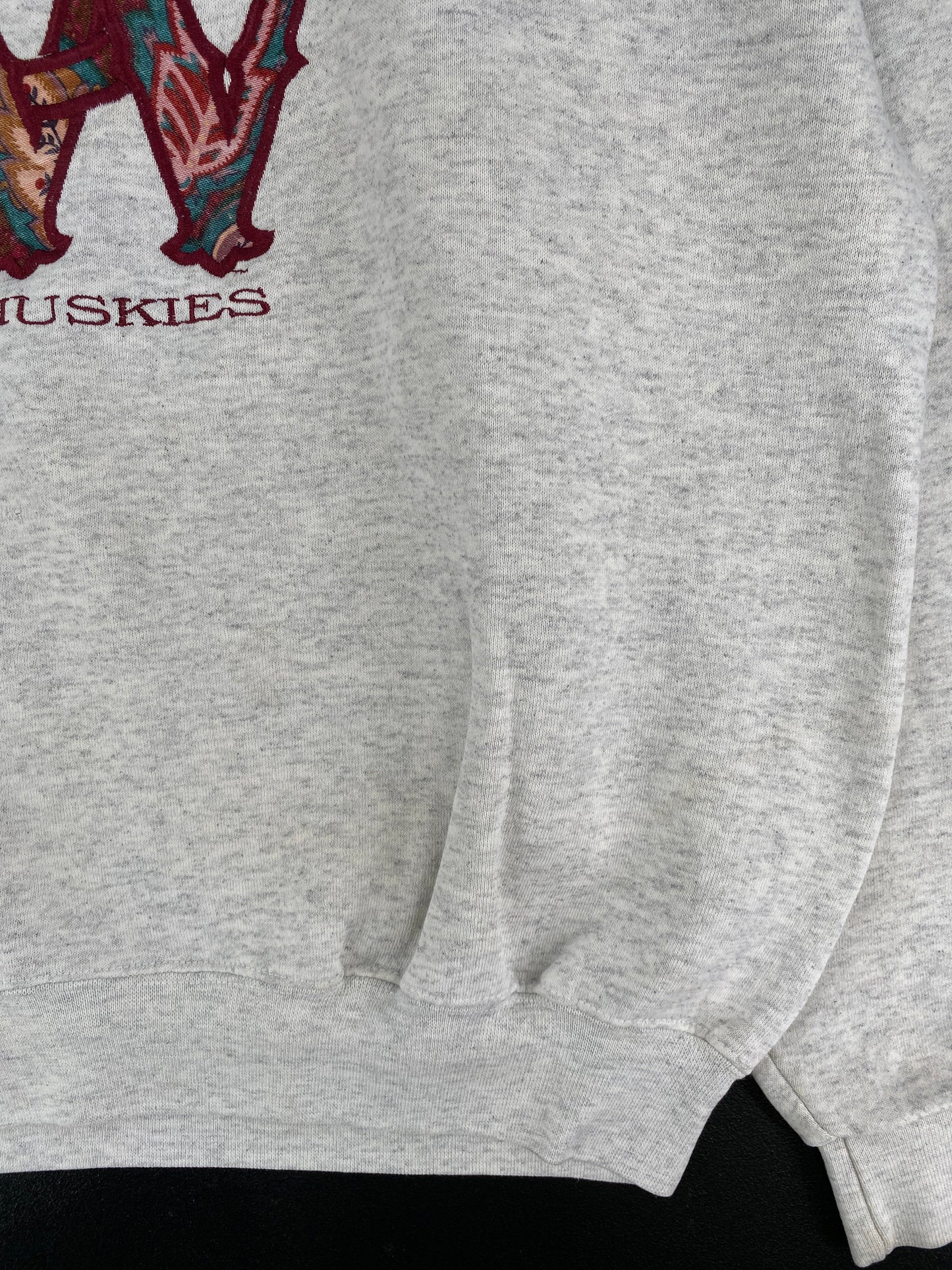 90's WASHINTON HUSKIES Made in USA Size M Vintage College Sweat-shirt / G6398S