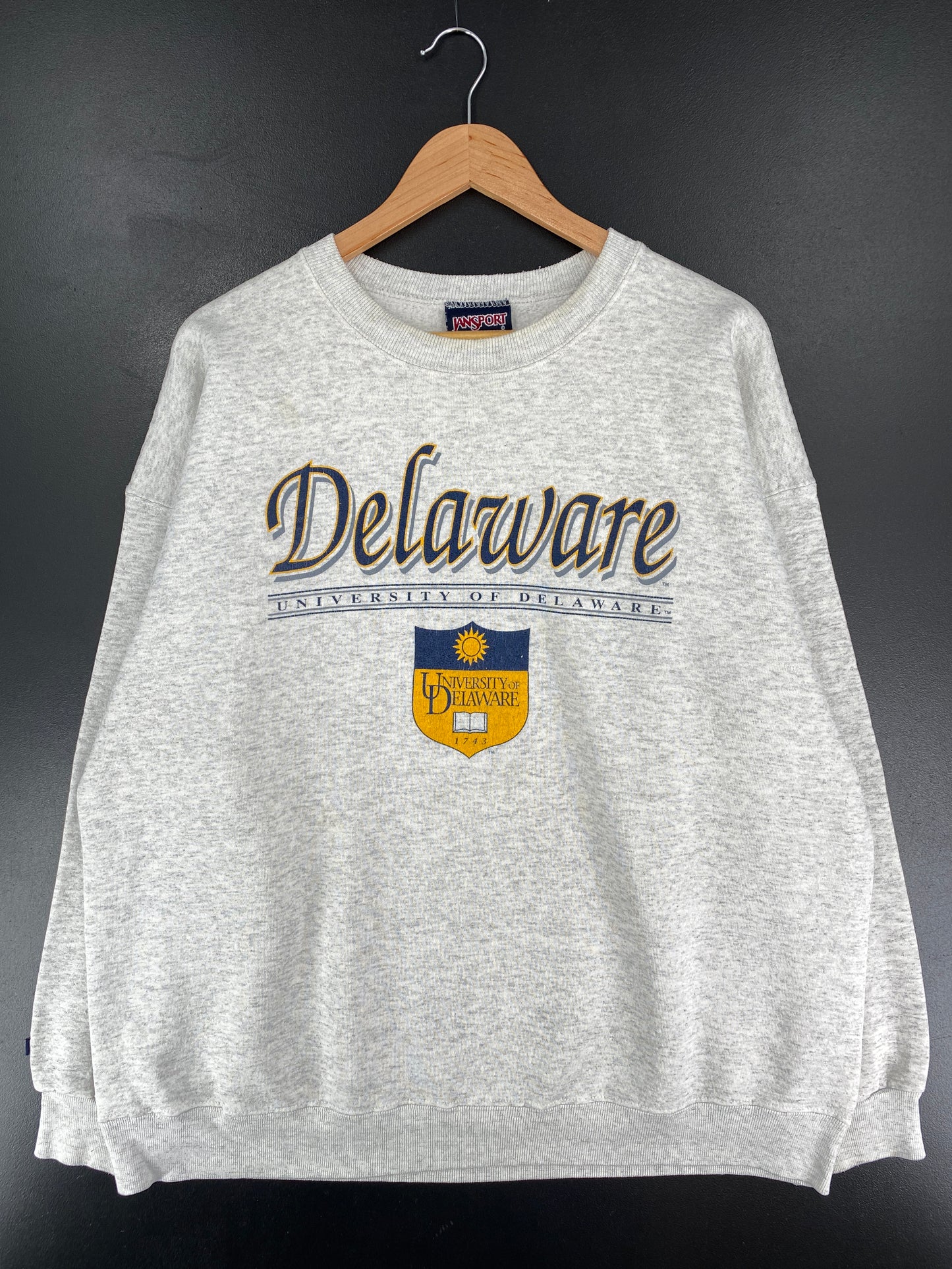 .90's DELAWARE UNIVERSITY Made in USA Size XXL Vintage College Sweat-shirt / E7347S