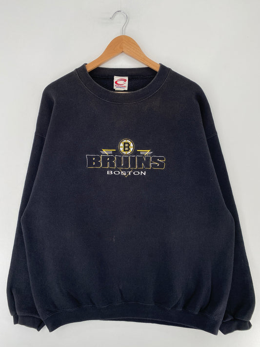 00' BOSTON BRUINS Size XL Vintage MLB Sweat-Shirt / E7737S
