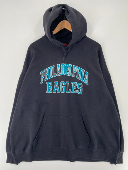 Vintage PHILADELPHIA EAGLES Size No Tag (Approx.XXL) Vintage NFL Sweat-Shirt / E7738S