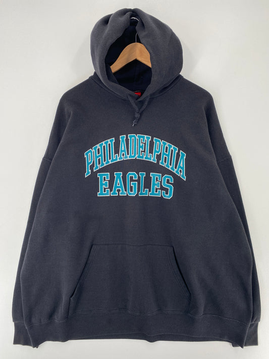 Vintage PHILADELPHIA EAGLES Size No Tag (Approx.XXL) Vintage NFL Sweat-Shirt / E7738S