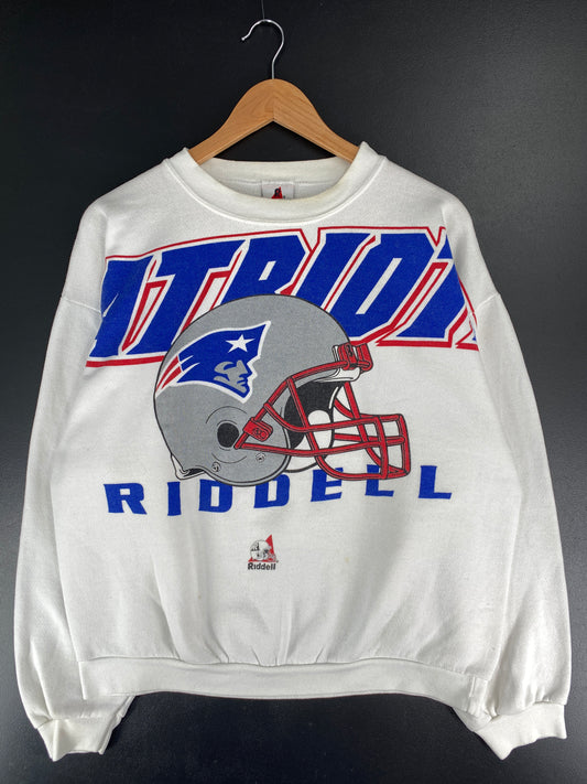 90's NEW ENGLAND PATRIOTS Made in USA Size XL Vintage NFL Sweat-Shirt / E7745S